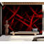 Murale abstraite pelez et collez - Peur du noir-36985983