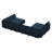 Wylodene Velvet Sectional Reversible-1501375587