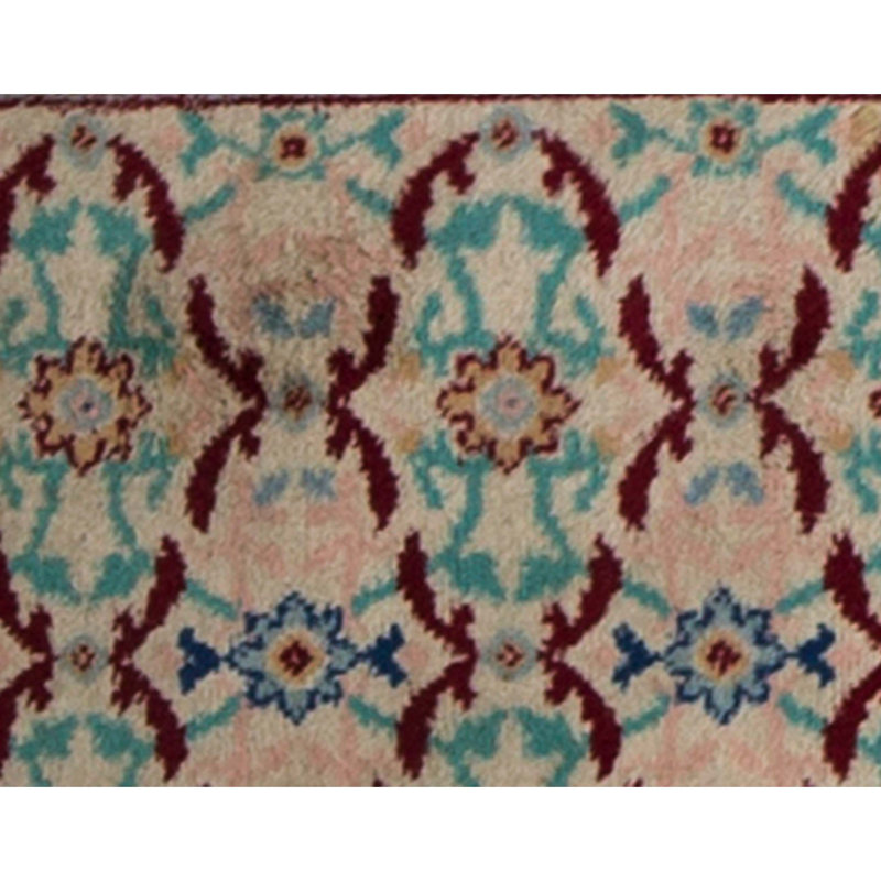 Hand Knotted Wool Area Rug in Multi