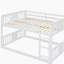 Lit double simple au-dessus de simple avec échelle, blanc-121069839