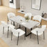 Ensemble de salle à manger Modern Kitchen, table de salle à manger extensible avec chaises rembourrées