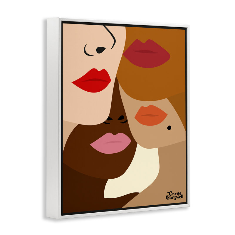 «Plusieurs visages de femmes», estampe numérique, conception de Carrie Cantwell, H 14 po x l 11 po