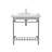 Valarte Console Sink, 32", 8" Faucet Holes, Polished Nickel Legs-49500073-119167066