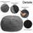 Bean Bag Chairs, Tufted Soft Stuffed Bean Bag Chair With Filler, Huge Fluffy Lazy Sofa, Giant Bean Bag Chair For Bedroom, Apartment And Living Room, Gray-565619321