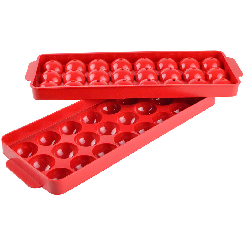 Plastic Ice Cube Tray, Red