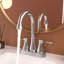 4 Inch 2 Handle Centerset Bathroom Faucet,With Pop Up Drain And 2 Water Supply Lines,Brushed Nickel