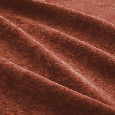 Armless Sofa Velvet- Red