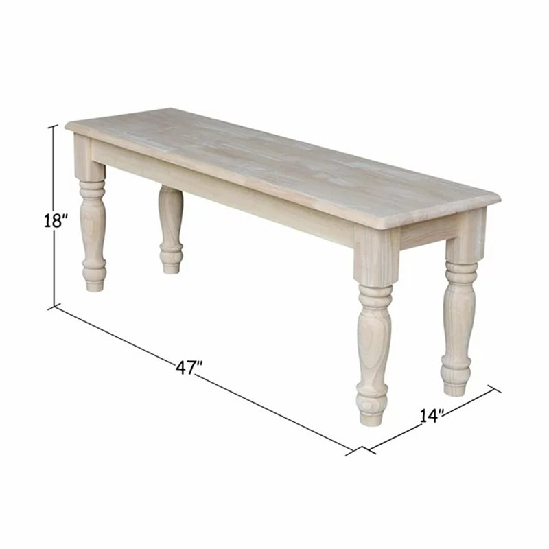 Manatuto Solid Wood Bench
