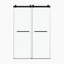 Porte de douche coulissante double sans cadre 60 * 72 ", porte de douche double, verre trempé de 3/8" (10mm) GSCG, acier inoxydable-129435178
