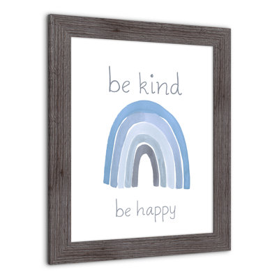 «Be Kind Happy», art encadré