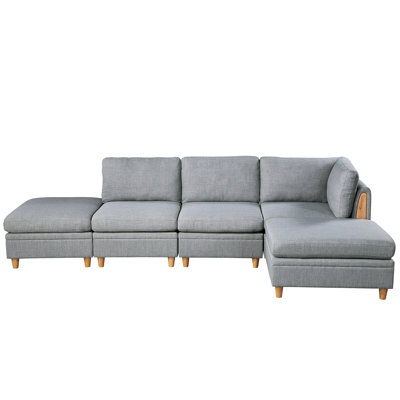 Grey - 5pc, Comprising Fabric Chairs & 5pc Package Flannel