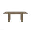 Table de salle à manger extensible en bois avec double piédestal robuste