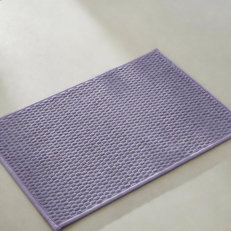 Tapis de bain antidérapant, séchage rapide à poils courts super absorbant, lavande, 16 po x 24 po, Lavande