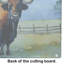 American Bison Glass Cutting Board Large