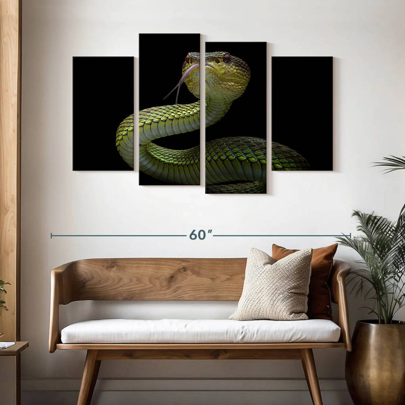 Brampt Venomous Viper, 32" H x 52" W