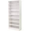 Armoire à chaussures blanche à 9 niveaux avec rangement ouvert et tablettes réglables, peu encombrante pour le salon
