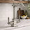 Whitehaus Point of Use Instant Hot/Cold Water Drinking Faucet with Traditional Swivel Spout