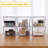 4-pack 12''d Clear Stackable Makeup Drawers