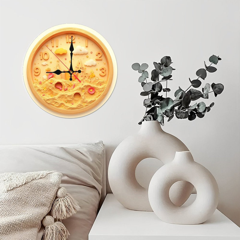 Horloge murale Sandcastle