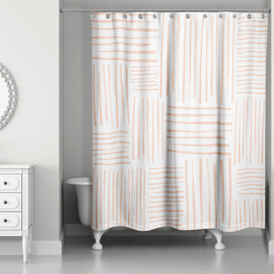 Rideau de douche simple hachurée Campion