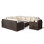 Yancey 5 Seater Rattan Corner Sofa Set