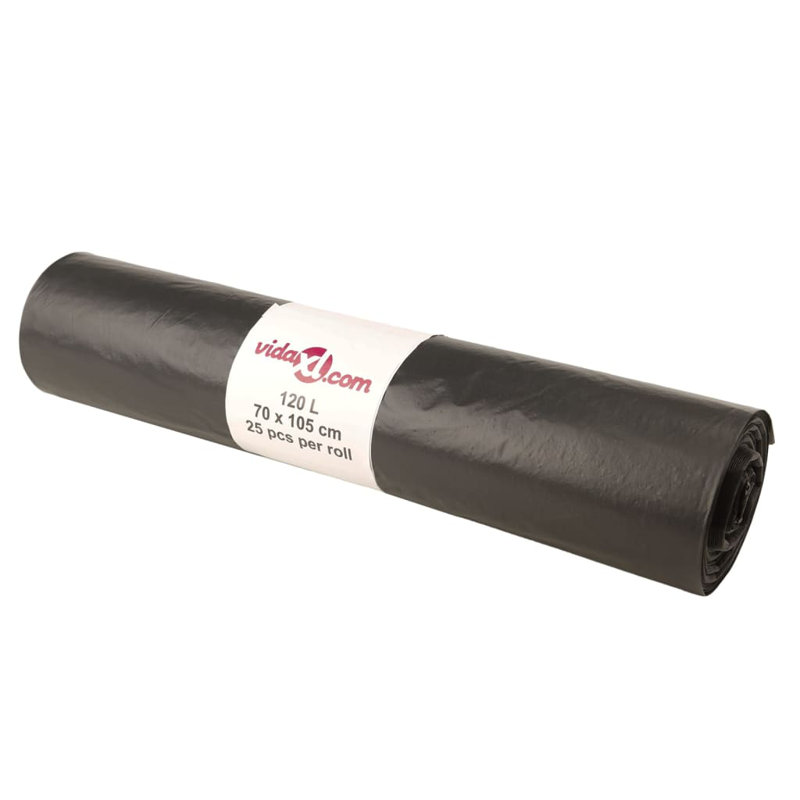 120L Plastic Trash Bags - 250 Count