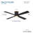 Falco 54" Led Flush Mount Ceiling Fan-116794730-116794732