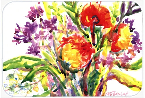 East Urban Home Flower Glass Cutting Board