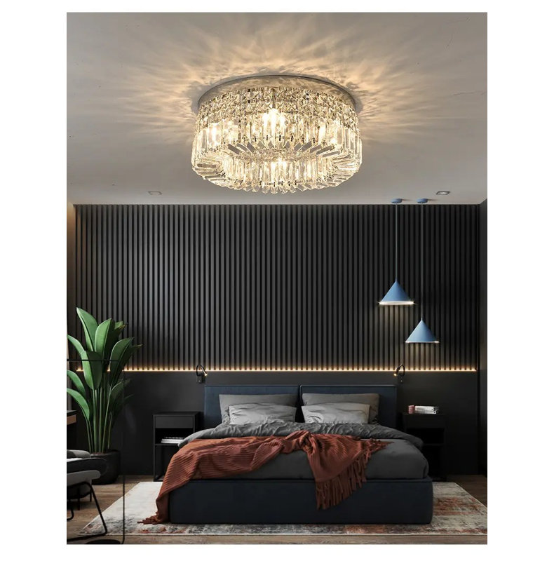 Pierron Flush Mount, 15cm H x 50cm W x 50cm D