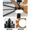 Ventilateurs de plafond à 72 pales de 72 pouces avec lumières, télécommande et application intelligente, DEL 24 W, 6 vitesses, moteur CC réversible silencieux, minuterie-735077493-735205990