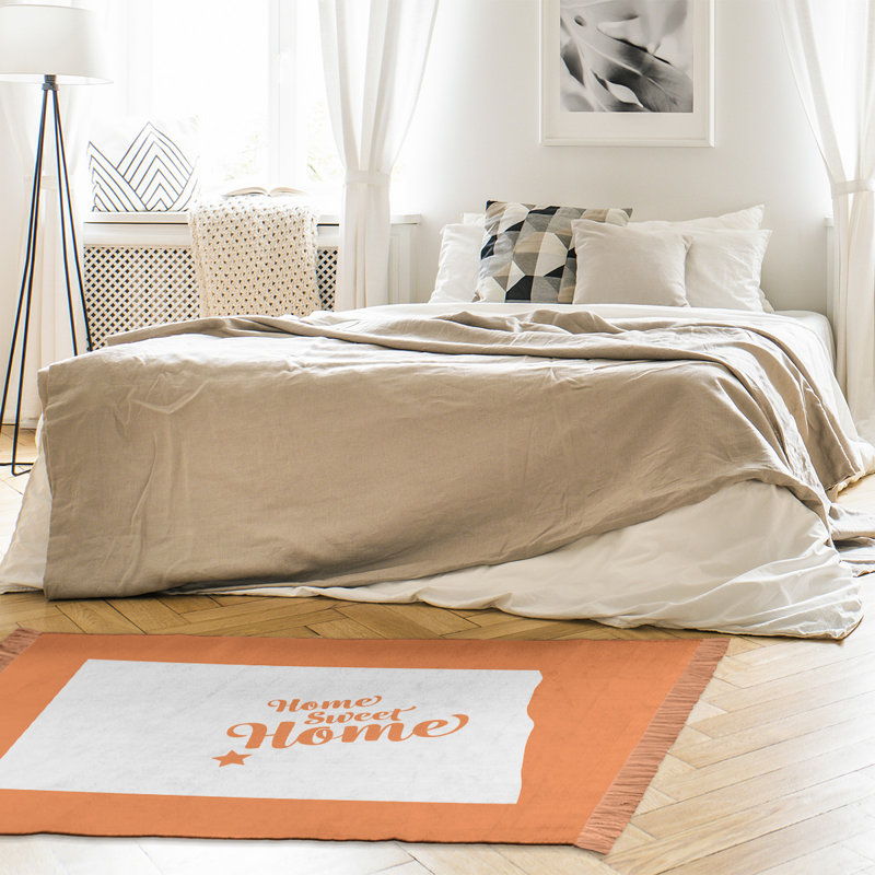 Tapis de zone orange bismarck home