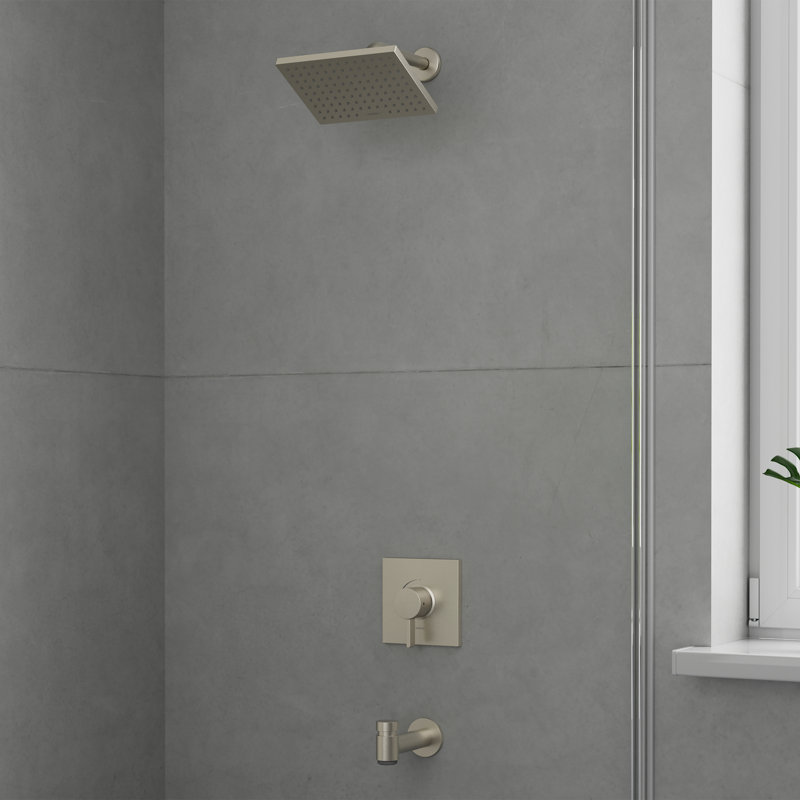 hansgrohe Vernis Blend Pressure Balance Tub/Shower Set, 1.5 GPM, Brushed Nickel
