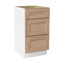 Armoire de salle de bain en bois massif prête à assembler avec tiroir Shaker - comptoir non inclus