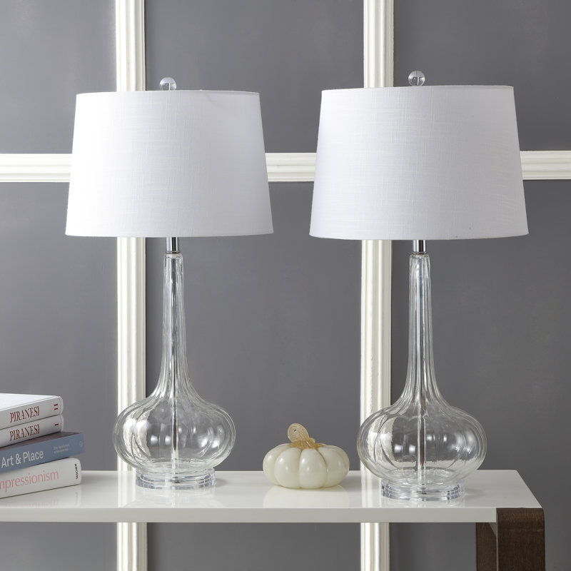 Musselman Glass Table Lamp, Clear