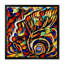 Abstrait, impression d'art mural moderne sur bois-51357353-51357352