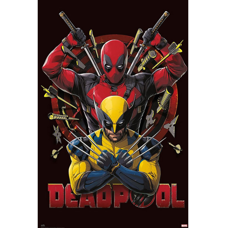  Officiellement sous licence «Wolverine», affiche d'art sur armes - 24 x 36 po - reproduction décorative - papier affiche - prête à encadrer