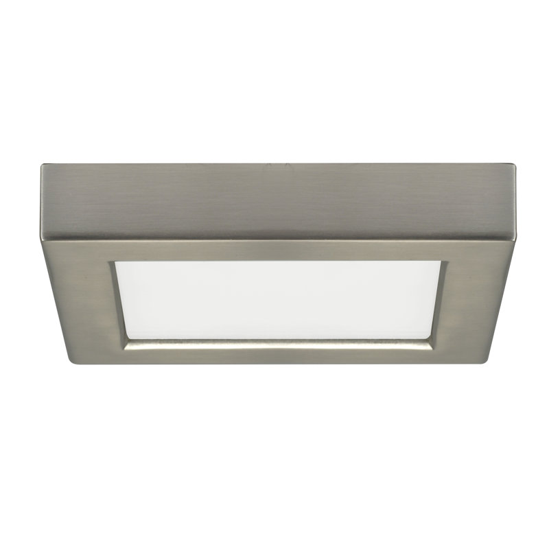 Blink LED Flush Mount, 3000K, Brushed Nickel, Damp