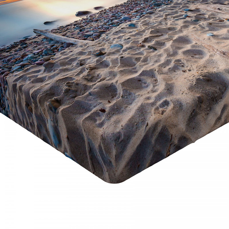 Drap-housse bois flottant, Drap-housse de taille simple