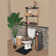 Compact Toilet Paper Storage Cabinet with Dispenser, Holds Up to 6 Rolls, Brown and Grey - Elements Collection
