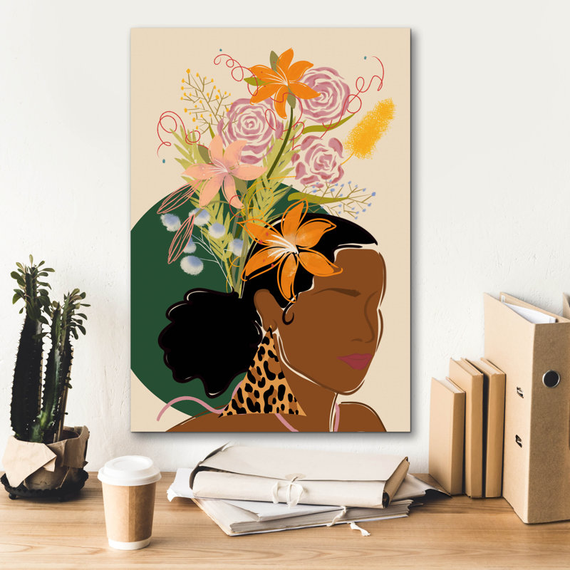  'Leopard Lillies' by Marlee Ash Calligraphy & Design Canvas Wall Art, 18" x 26"