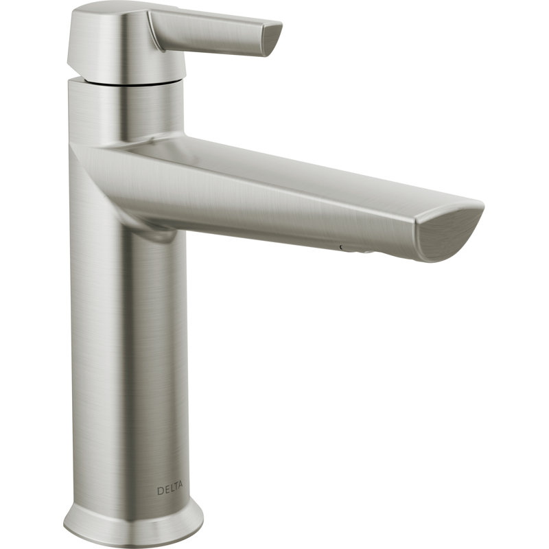 Galeon Single Hole Bathroom Faucet with Drain Assembly, Brushed Nickel