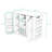 Kitchen Island with Foldable Top, Power Outlet and Wine Rack-1372614626