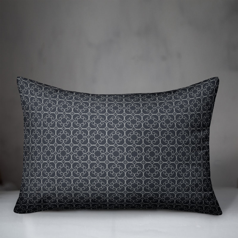 Slate Delicate Rectangular Pillow Cover & Insert