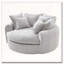 Fauteuil d'appoint rembourré en tissu chenille-48432667