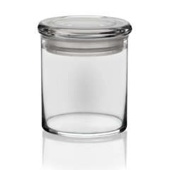 Glass Decorative Candy Sweet Cotton Wool Crystal Effect Jar Container With  Lid