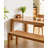 Nordic Style Cherry Wood Rectangular Bench for Living Room & Dining Room-1707902551
