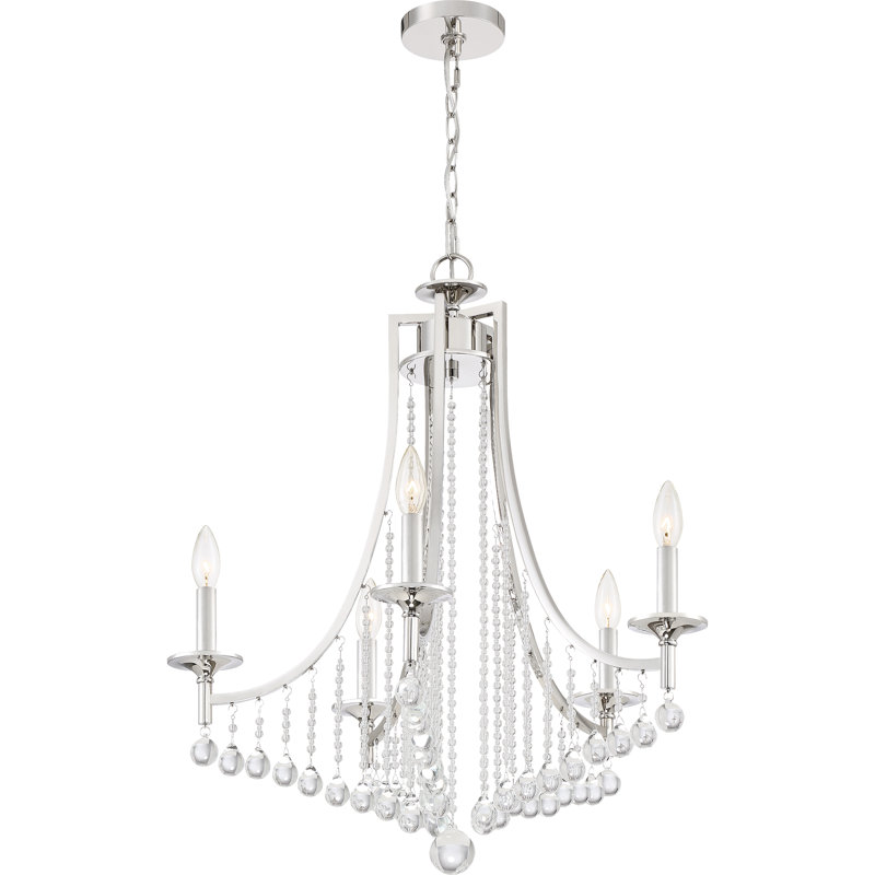 Lustre empire 5 lumières façon bougie