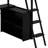 Loft Bed With Built-In Desk, Metal Twin Size Loft Bed Frame With LED And 4 Storage Shelves