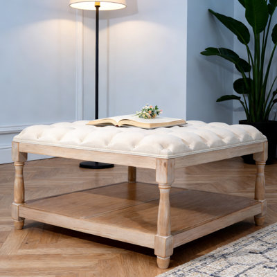 33-inch Large Square Ottoman Coffee Tables