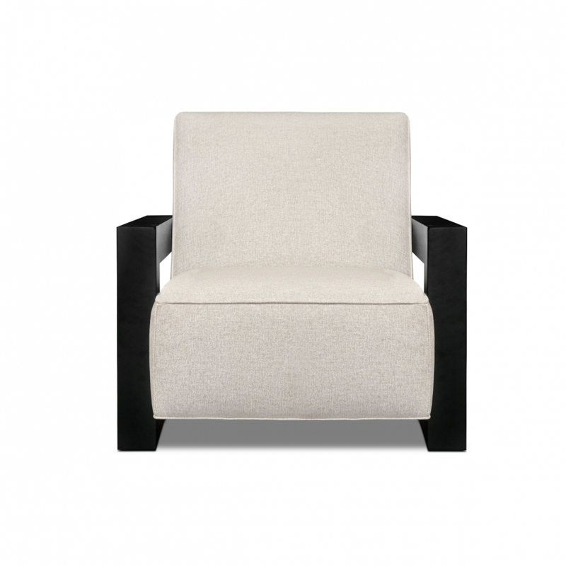 Lofty Armchair, Ash Honey, Smoke Amadeus Genuine Leather